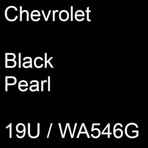 Chevrolet, Black Pearl, 19U / WA546G.